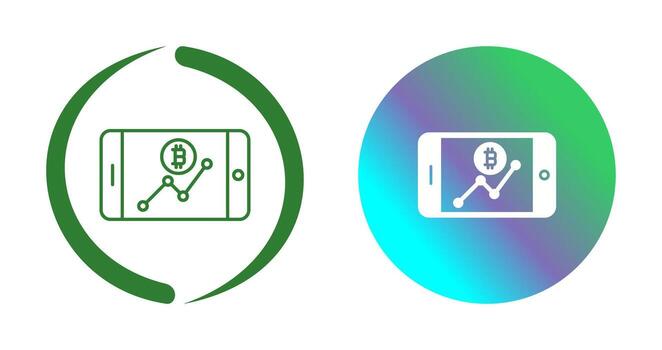 icono de vector de gráfico de línea