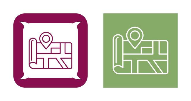 icono de vector de mapa