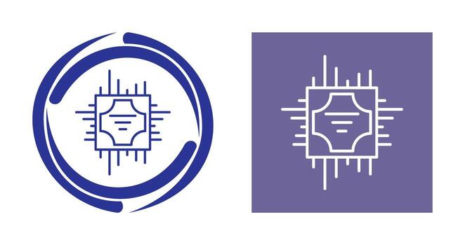 icono de vector de cpu