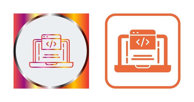 icono de vector de codificación