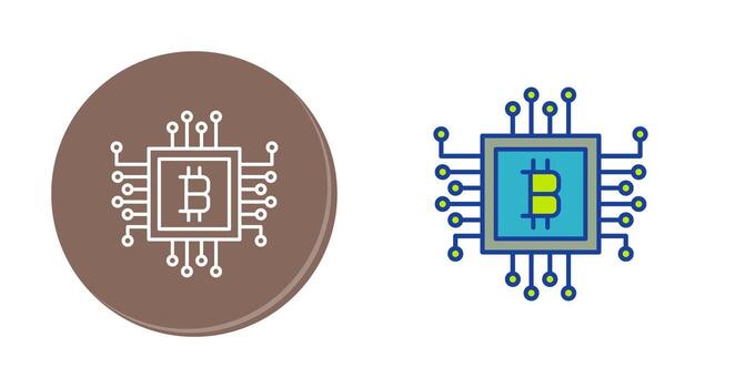 icono de vector de chip