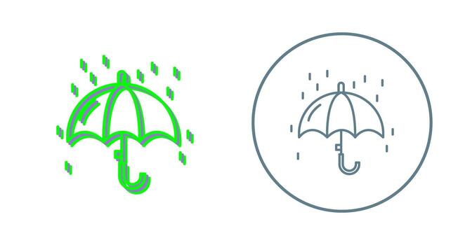 Raining Vector Icon