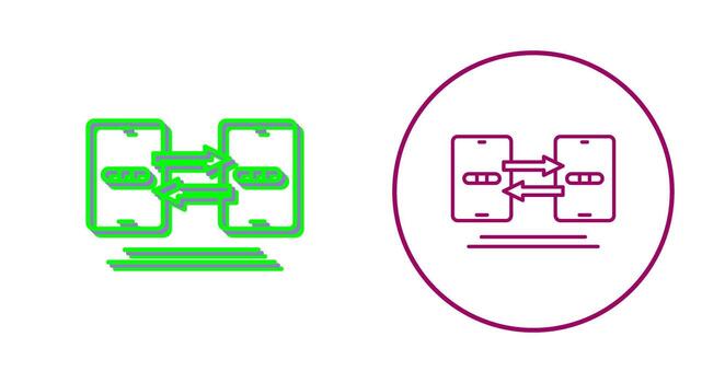 Data Synchronization Vector Icon
