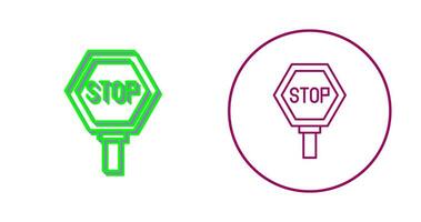 icono de vector de señal de stop