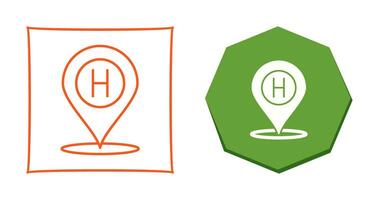 Hotel Location Vector Icon