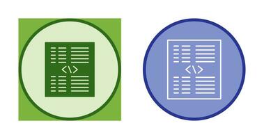 Piece of Code Vector Icon