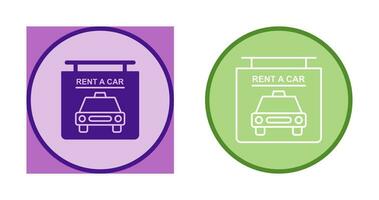 Rent a Car Vector Icon