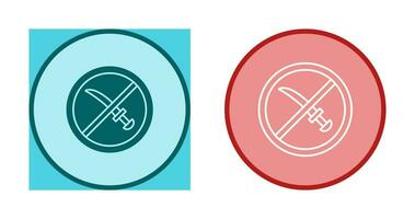 No Weapons Vector Icon