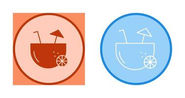 Coconut Drink Vector Icon