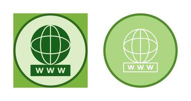 Unique World Wide Web Vector Icon