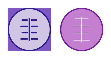 Unique Center Align Vector Icon