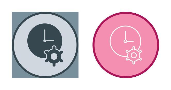 Unique Time Optimization Vector Icon