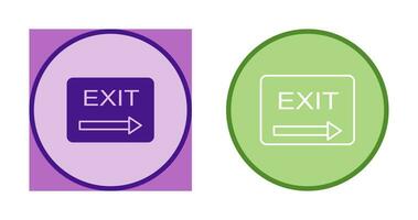 Unique Exit Vector Icon