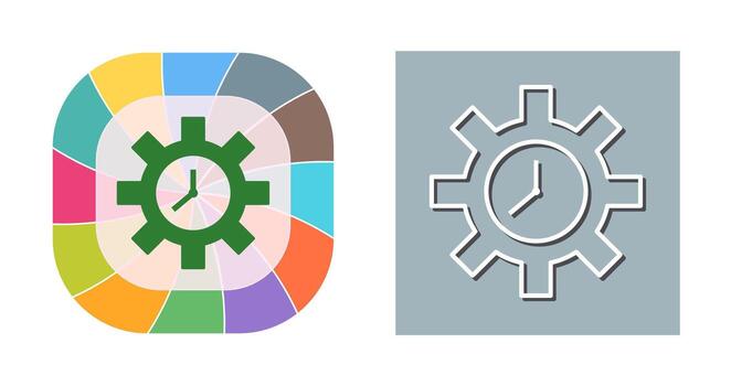 Unique Time Optimization Vector Icon