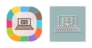 Unique Online Books Vector Icon