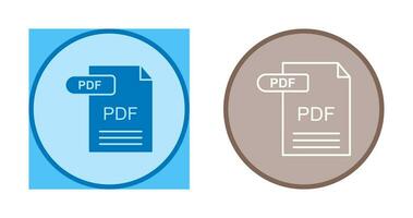 icono de vector de pdf