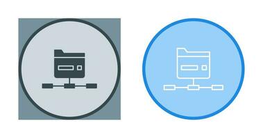 Network Folder Vector Icon