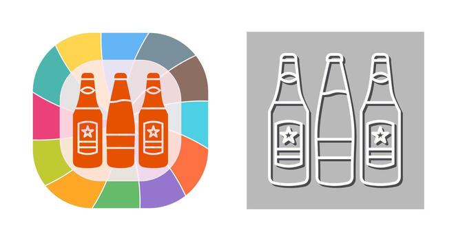 Beer Bottles Vector Icon