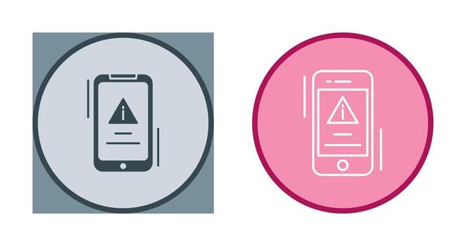 icono de vector de error