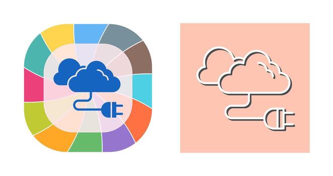 icono de vector de cable