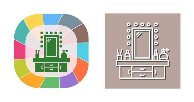 Dressing Table Vector Icon