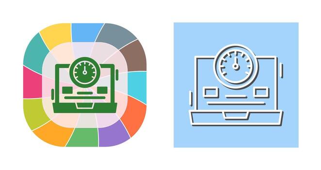 icono de vector de velocímetro