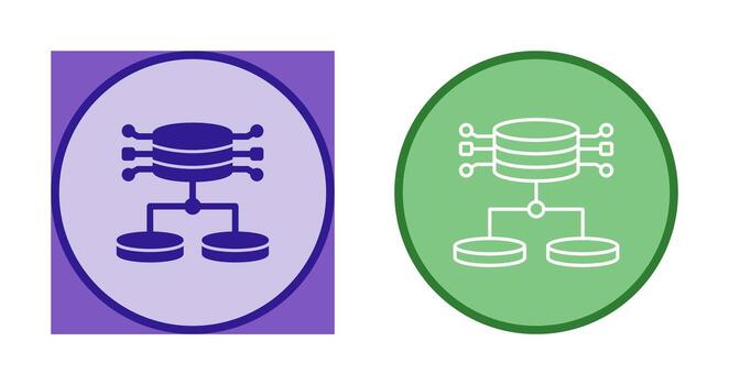icono de vector de datos estructurados