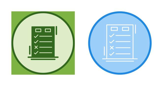 Today to Done CheckList Vector Icon