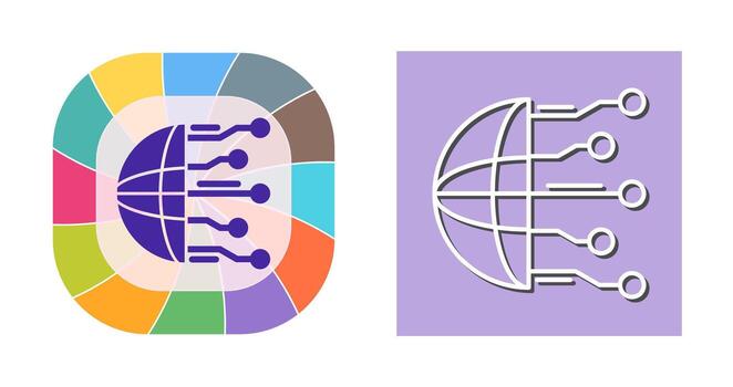 icono de vector de red