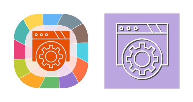 icono de vector de navegador