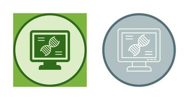 icono de vector de prueba de adn