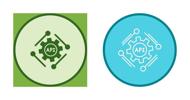 icono de vector de api