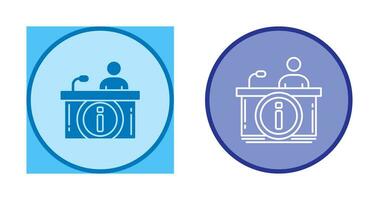 Information Desk Vector Icon