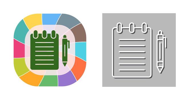 Notepad Vector Icon