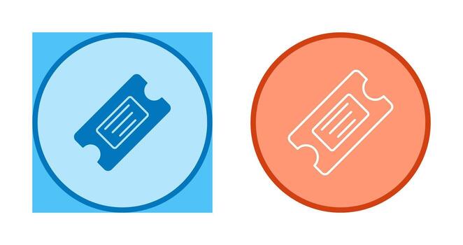 Ticket Vector Icon