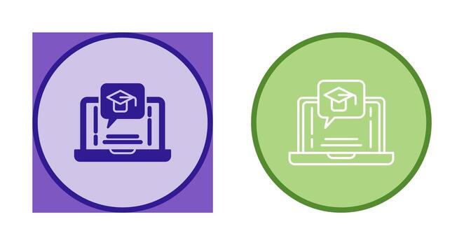 E Learning Vector Icon