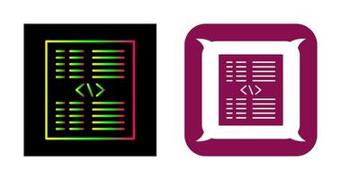 Piece of Code Vector Icon