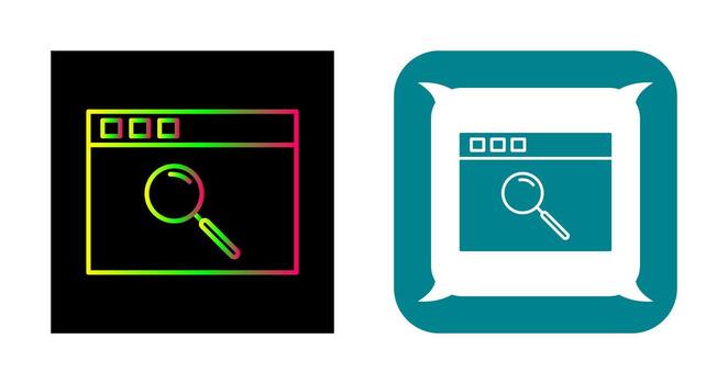 Unique Browser Vector Icon