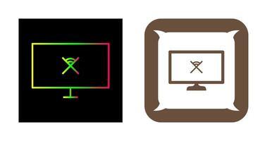 Unique Disconnected Network Vector Icon