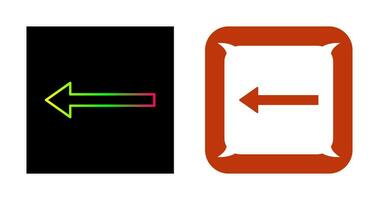 Unique Left Arrow Vector Icon
