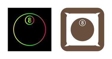 Unique Eight Ball Vector Icon