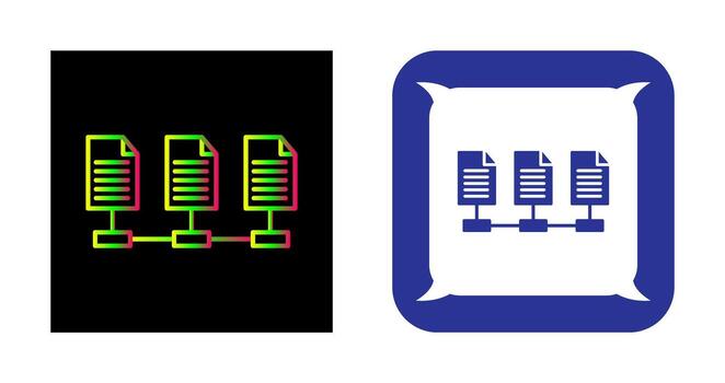 icono de vector de archivos de red