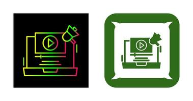 Video Marketing Vector Icon