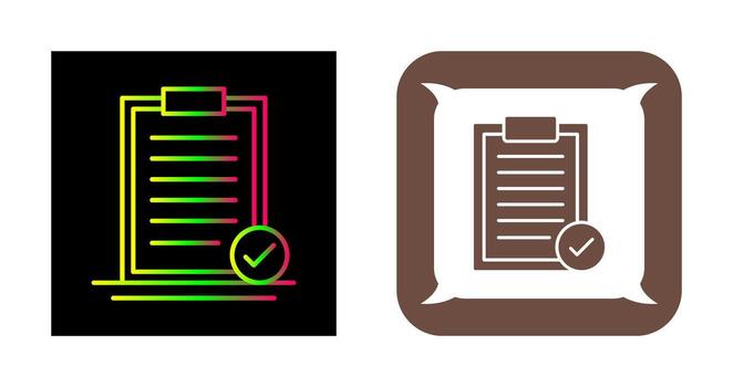 icono de vector seleccionado