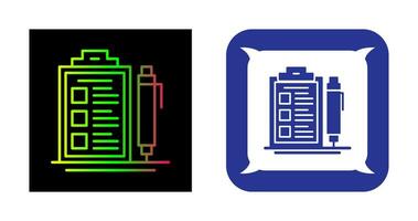 icono de vector de lista de verificación