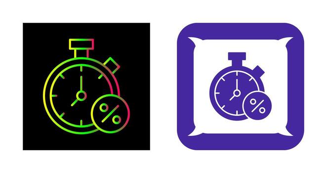 icono de vector de temporizador