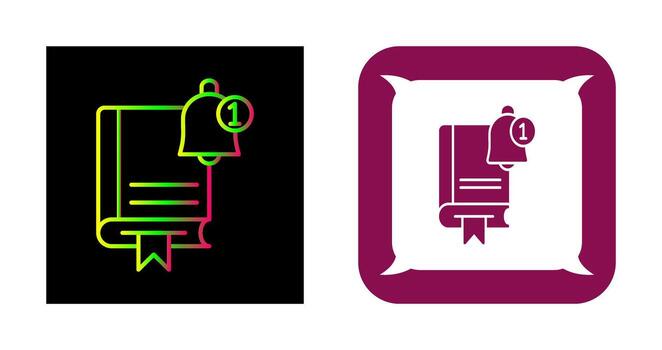 icono de vector de notificación