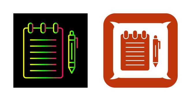 Notepad Vector Icon
