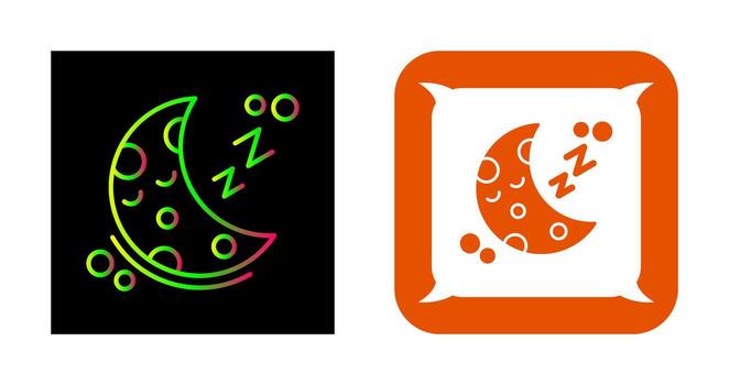 icono de vector de dormir