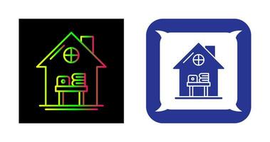 Home Work Place Vector Icon